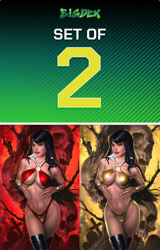 VAMPIRELLA #12 - JOSH BURNS COVER A & COVER B VIRGIN VARIANT BUNDLE SET
