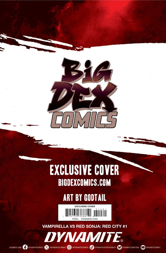 Vampirella vs. Red Sonja: Red City #1 GODTAIL Big Dex Exclusive YELLOW Virgin Variant